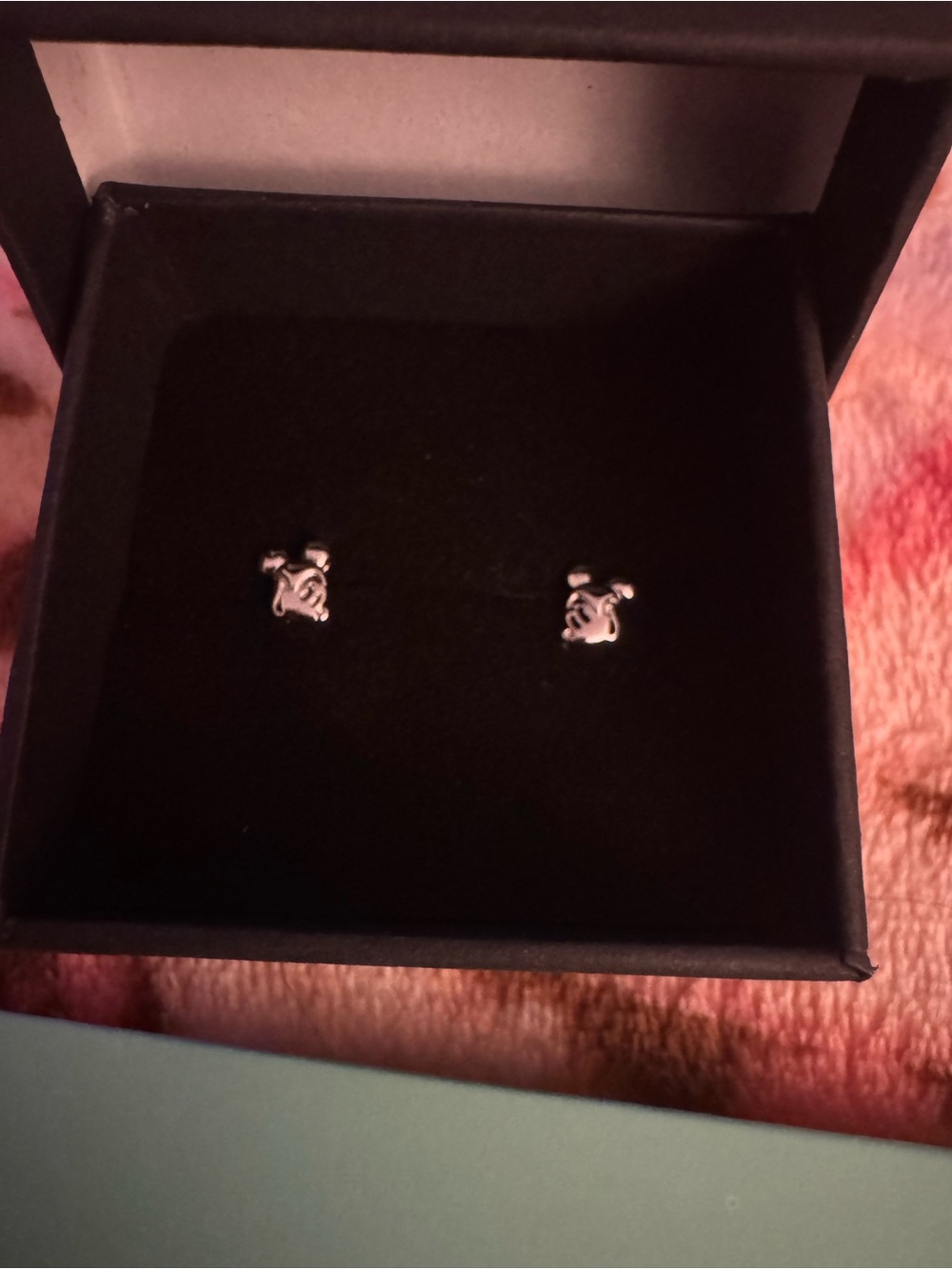 Silver 925 Mickey Mouse Stud Earrings - Women Jewelry